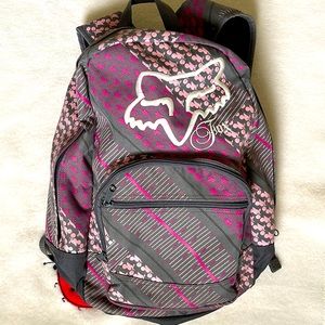 Fox Pink and Gray Backpack